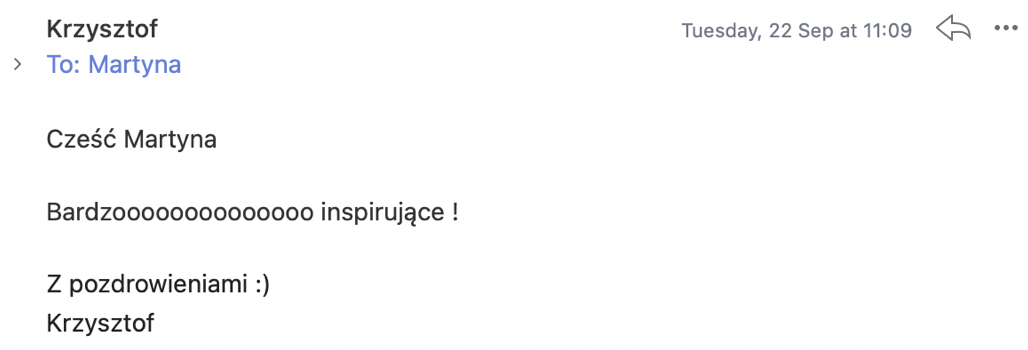 Wiadomość od czytelnika