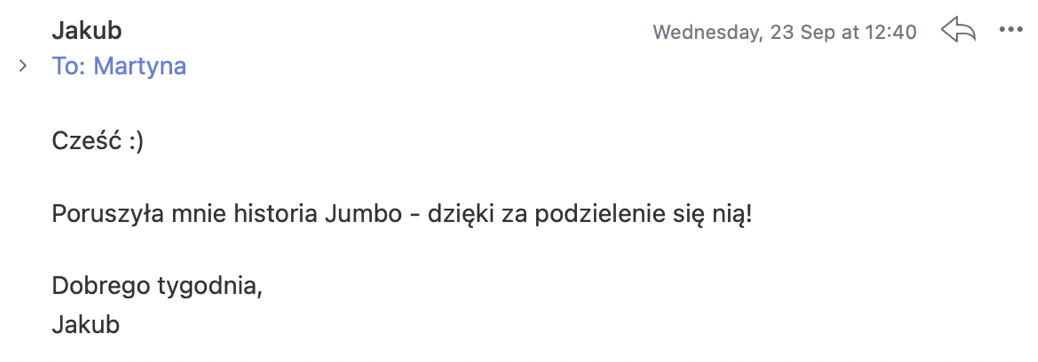 Wiadomość od czytelnika