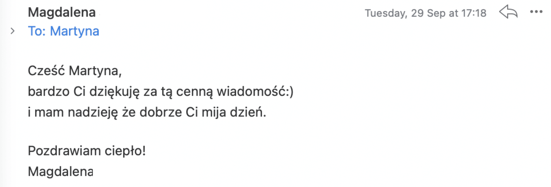 Wiadomość od czytelnika